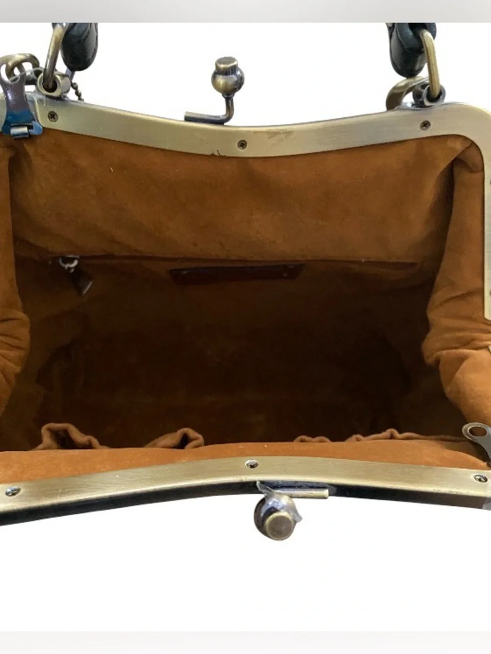 Patricia Nash Laurena frame abstract animal satchel